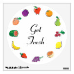Food For Thought_circle Of Citrus_get Fresh Wall Decal at Zazzle