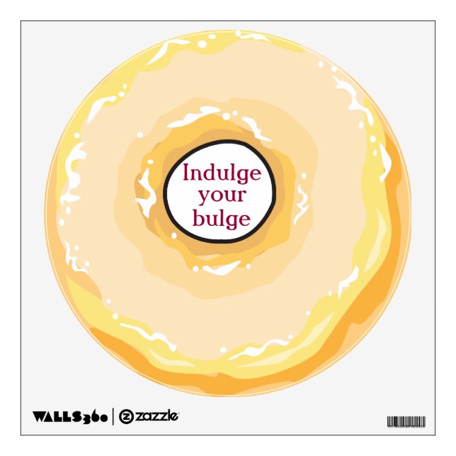 Food For Thought_Indulge your bulge_Glazed Donut Wall Decal (Front)