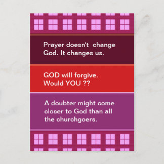 Food for thought : Practical Wisdom Words Postcard