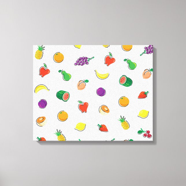 Food For Thought_Totally Fruity_Pattern Canvas Print (Front)