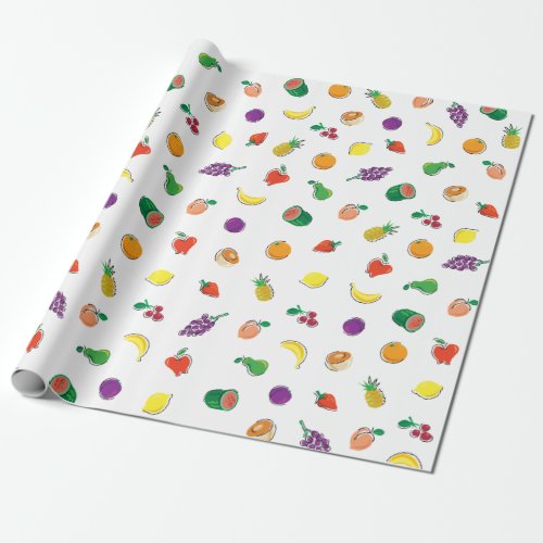 Food For Thought_Totally Fruity_Pattern Wrapping Paper