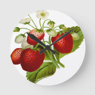Food fruit leaf leaves round clock