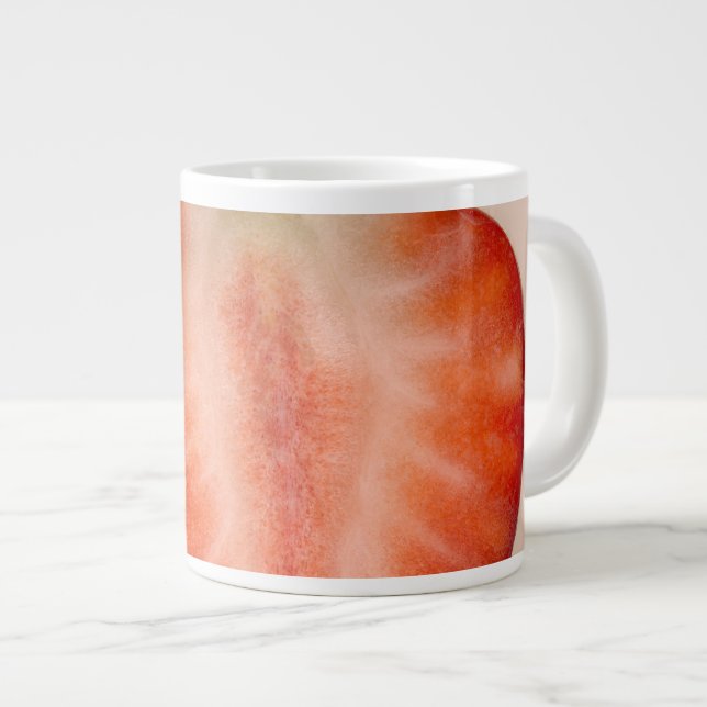 Food - Fruit - Slice of Strawberry Giant Coffee Mug (Front Right)