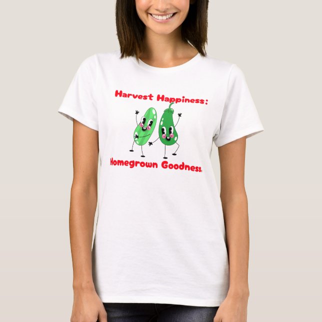 Food Gardening Homegrown Goodness. T-Shirt (Front)