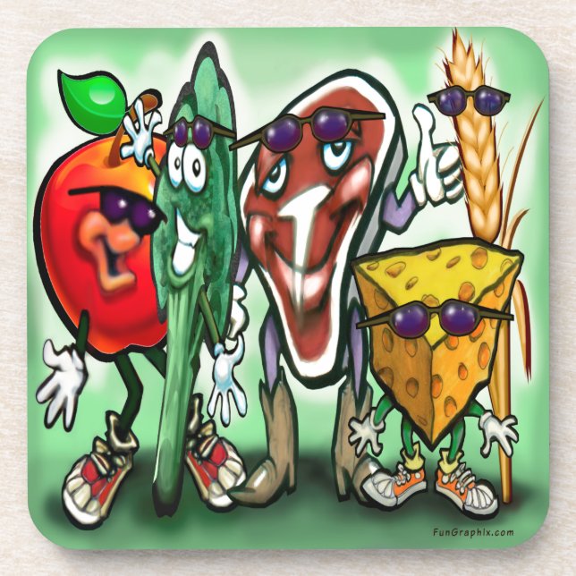 Food Groups Coaster (Front)