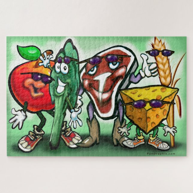 Food Groups Jigsaw Puzzle (Horizontal)