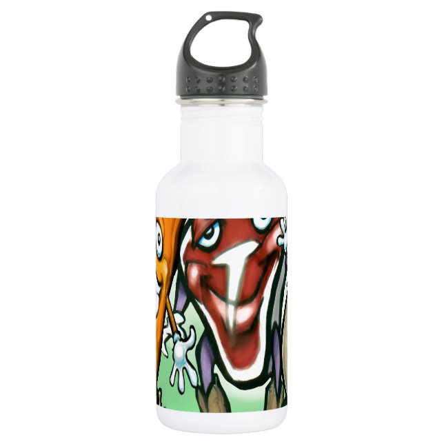 Food Groups Stainless Steel Water Bottle (Front)