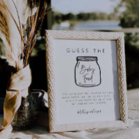 Food Guessing Game Baby Shower Party Sign G400