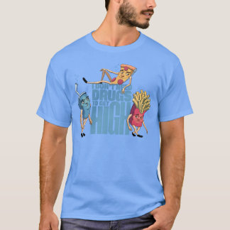 Food High On Sugar funny T-Shirt