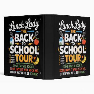 Food Humor Back to School 3 Ring Binder