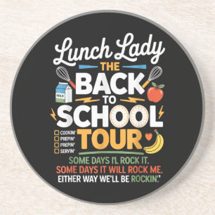 Food Humor Back to School Coaster