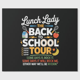 Food Humor Back to School Wrapping Paper