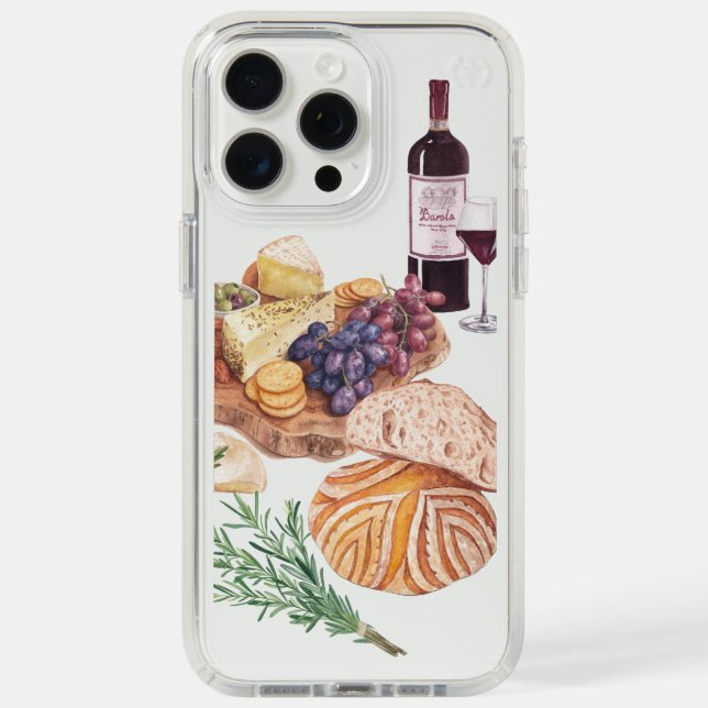 Food Illustration Phone Case Iphone 15 Pro Max (Front (White Titanium))