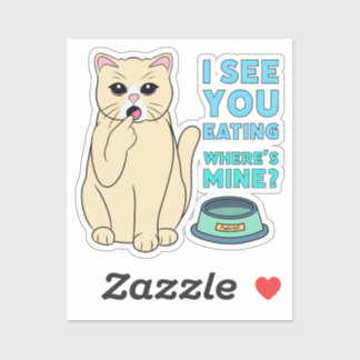 Food Inspector Cat |  Sticker