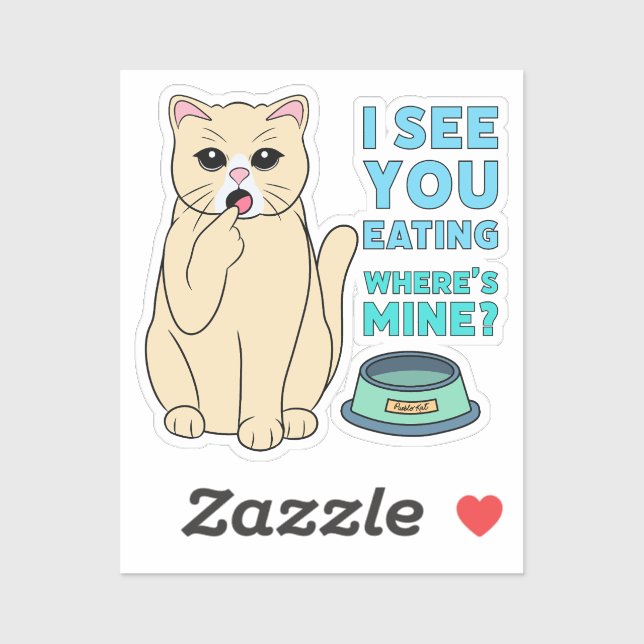 Food Inspector Cat |  Sticker (Sheet)