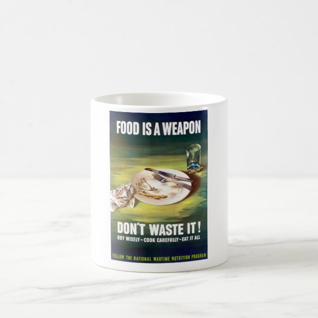 Food Is A Weapon Coffee Mug (Center)