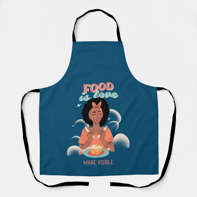 Food is Love Made Visible Apron (Front)
