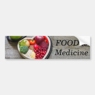 Food is medicine bumper sticker