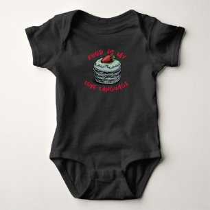 Food Is My Love Language Baby Bodysuit
