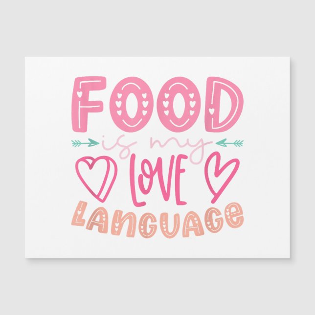Food Is My Love Language - Retro Food Lover Chef C (Front)