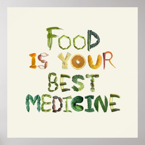 Food is your best medicine poster