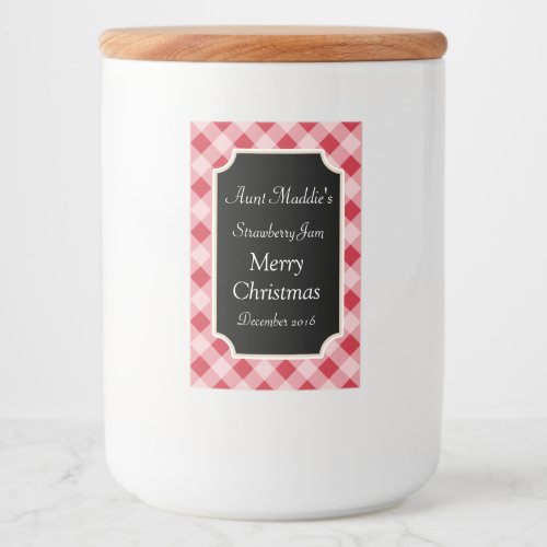 Food Jar Christmas Canning Labels Gift Stickers