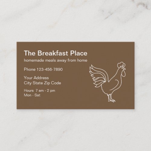 Food Kitchen Restaurant Business Card