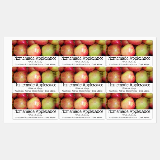 Food Labels - Crate of Apples (Sheet)