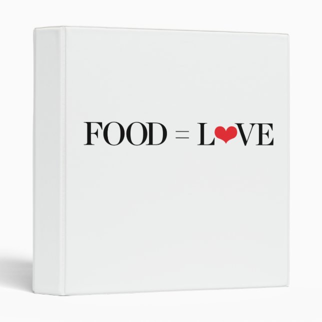 Food = Love Binder (Front/Spine)