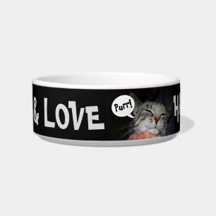 Food + Love = Happy Cat! Bowl