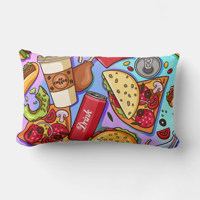 food love lumbar pillow (Front)