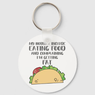 Food Lover for Foodie Hobbies Include Eating Food Keychain