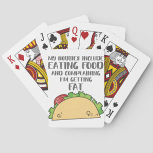 Food Lover for Foodie Hobbies Include Eating Food Poker Cards