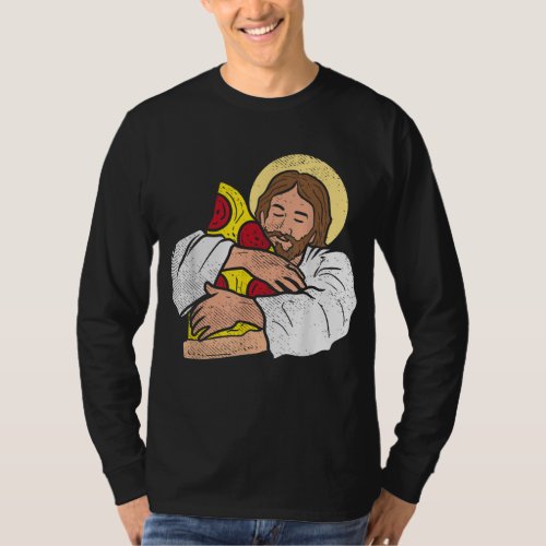 Food Lover Jesus Pizza Funny God Christ Snack Chri T_Shirt