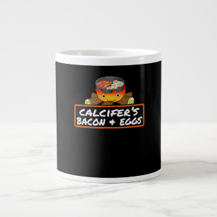 Food Lover Pun Bacon Egg Cook Dish Calcifers Gift Giant Coffee Mug
