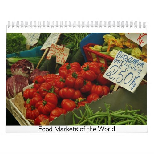 Food Markets of the World Calendar