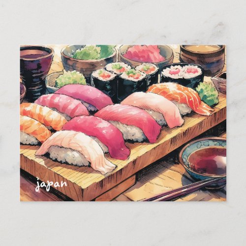 food mass mailing japanese postcards