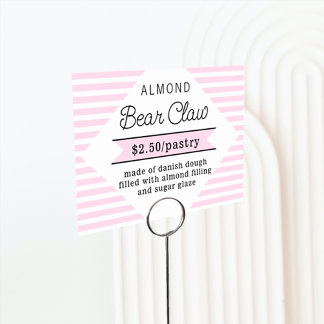 Food Name Card