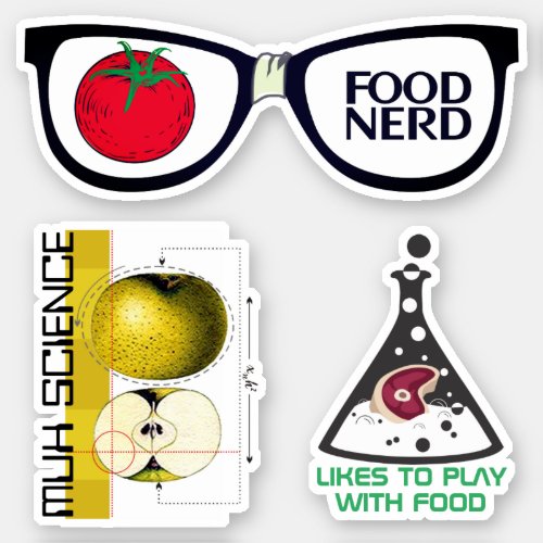 Food nerd cooking culinary science foodie sticker