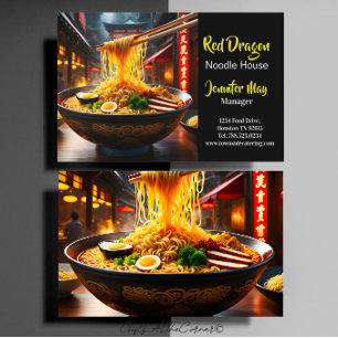 Food Noodle House Restaurant Business Card