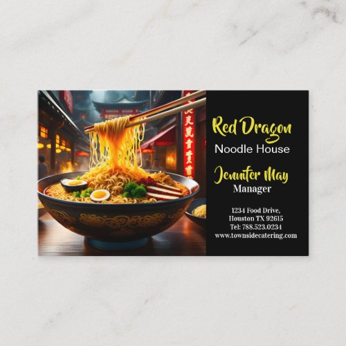 Food Noodle House Restaurant Business Card