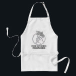 Food not bombs 3 apron<br><div class="desc">emblem, "food not bombs field kitchen upstream sanitation downstream"</div>