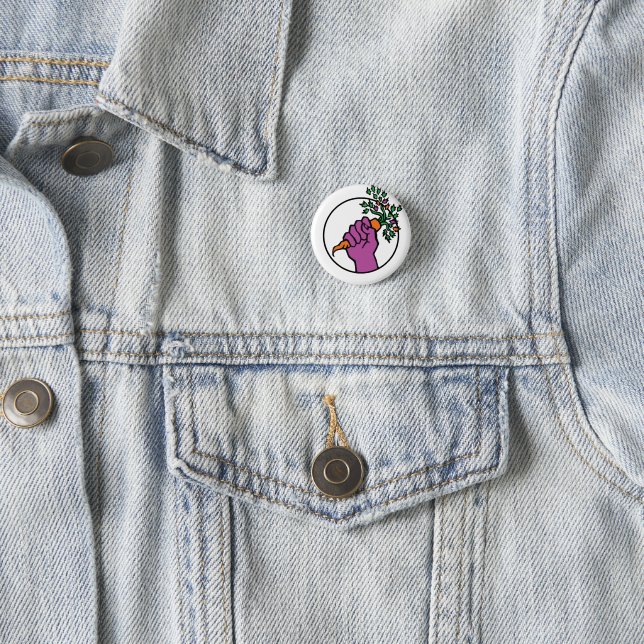 Food Not Bombs logo Button (In Situ)