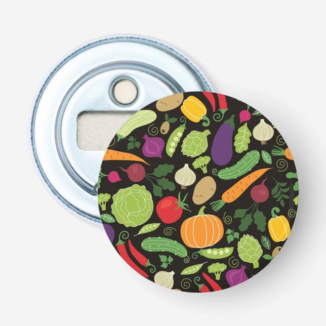 Food on a black background bottle opener (Front)