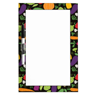 Food on a black background Dry-Erase board