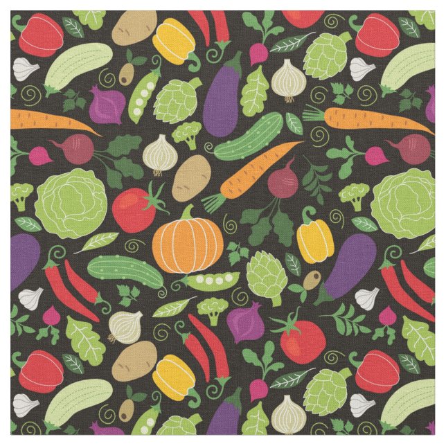 Food on a black background fabric (Close Up)