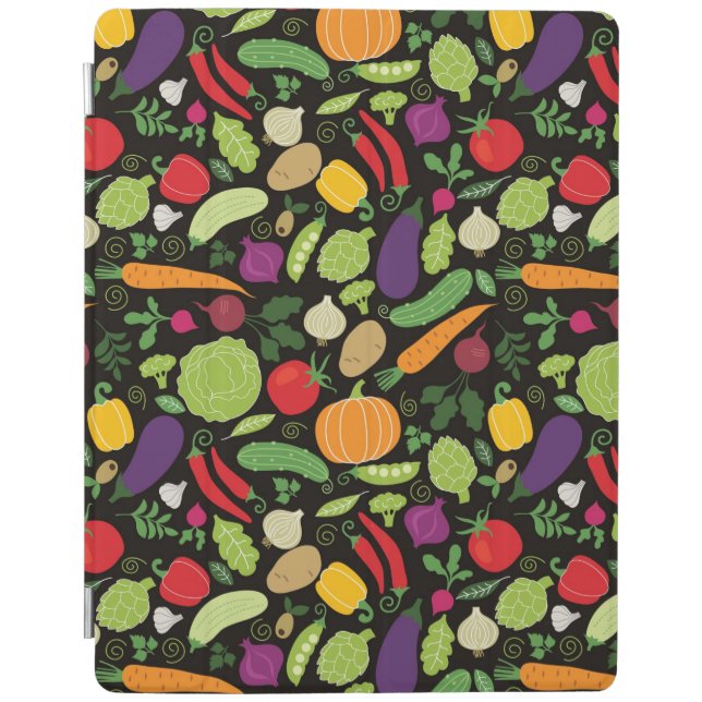 Food on a black background iPad smart cover (Front)