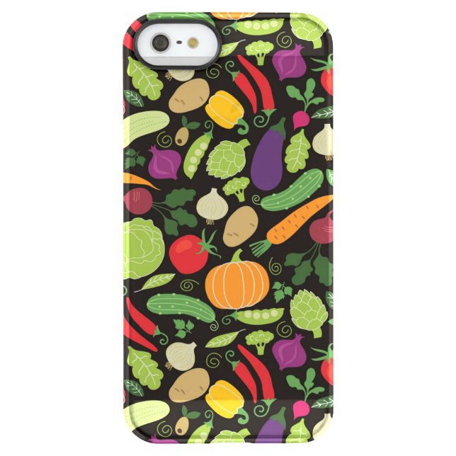 Food on a black background uncommon iPhone case (Back)