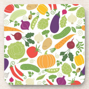 Food on a white background drink coaster