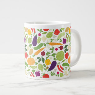 Food on a white background giant coffee mug